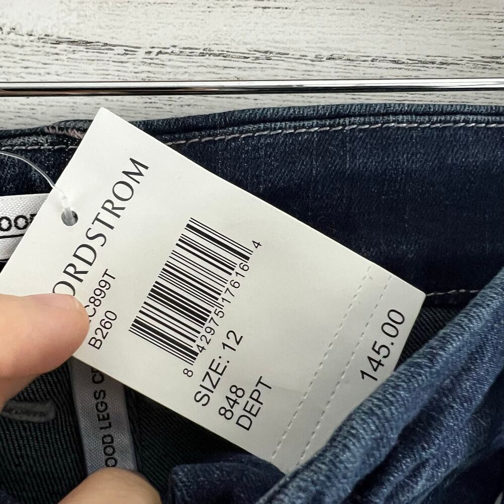 Good American NWT Good Legs Crop Dark Wash Skinny Jeans Size 12/31 - Picture 6 of 7
